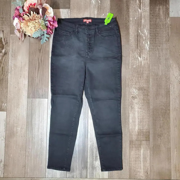 NWT All Worthy by Hunter McGrady Women's Skinny Ankle Denim Black Washed 12P - Picture 2 of 16